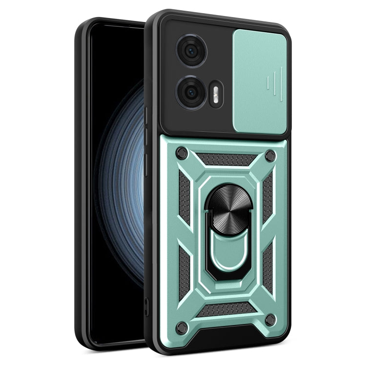 For Motorola Edge 50 Fusion Sliding Camera Cover Design TPU+PC Phone Case(Mint Green) - free shipping - PMC TechLife - Order now!