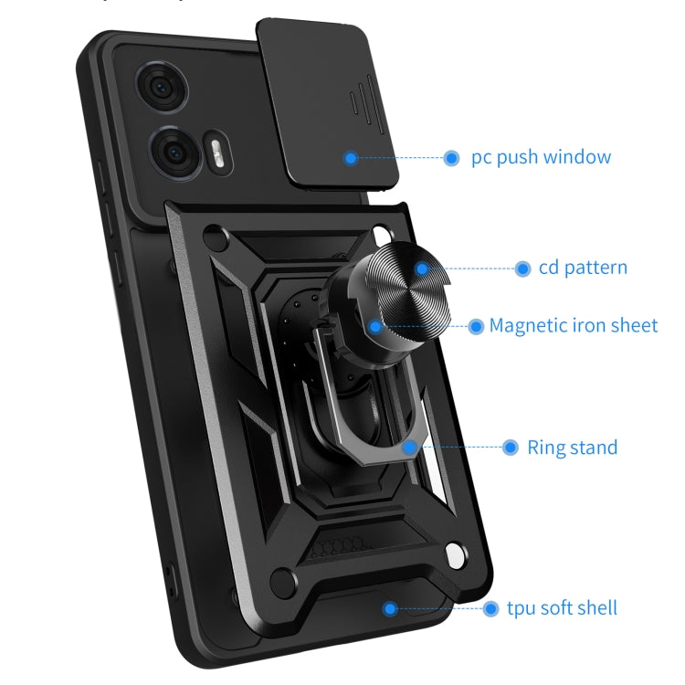 For Motorola Edge 50 Fusion Sliding Camera Cover Design TPU+PC Phone Case(Gold) - free shipping - PMC TechLife - Order now!