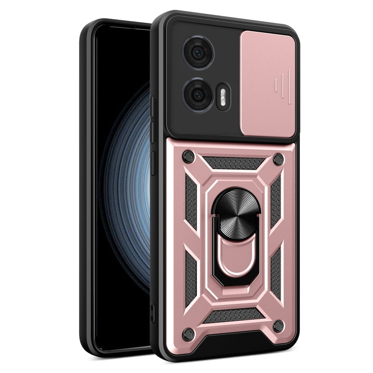 For Motorola Edge 50 Fusion Sliding Camera Cover Design TPU+PC Phone Case(Rose Gold) - free shipping - PMC TechLife - Order now!