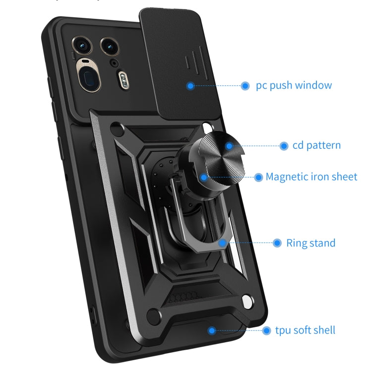 For Motorola Edge 50 Ultra Sliding Camera Cover Design TPU+PC Phone Case(Rose Gold) - free shipping - PMC TechLife - Order now!