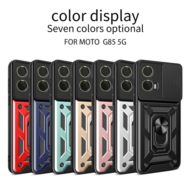 For Motorola Moto G85 / S50 Neo Sliding Camera Cover Design TPU+PC Phone Case(Gold) - free shipping - PMC TechLife - Order now!