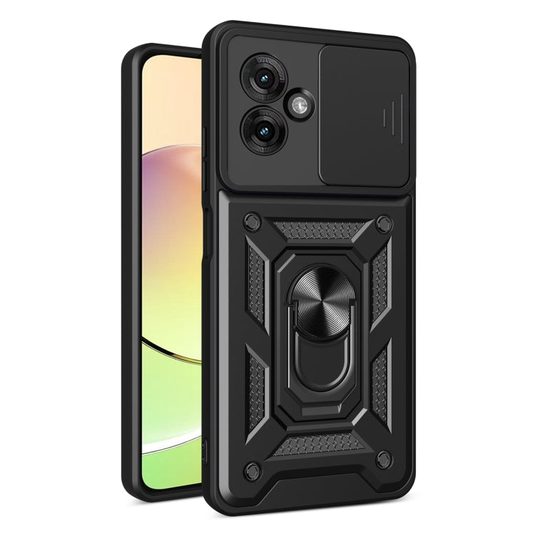 For Motorola Moto G55 Sliding Camera Cover Design TPU+PC Phone Case(Black) - free shipping - PMC TechLife - Order now!