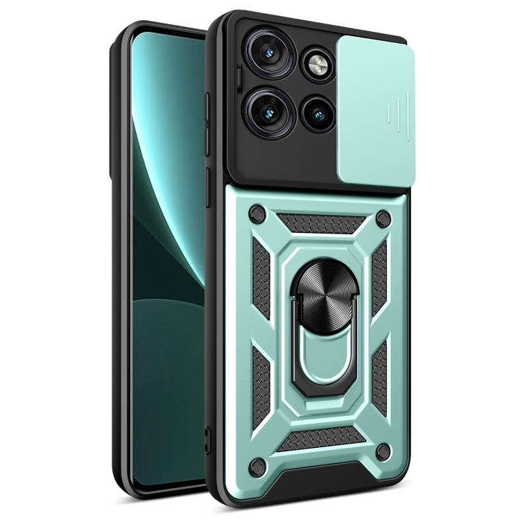 For Motorola Edge 50 Neo Sliding Camera Cover Design TPU+PC Phone Case(Mint Green) - free shipping - PMC TechLife - Order now!
