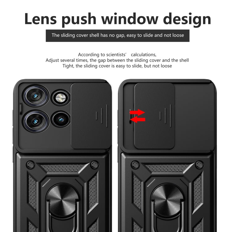 For Motorola Edge 50 Neo Sliding Camera Cover Design TPU+PC Phone Case(Gold) - free shipping - PMC TechLife - Order now!