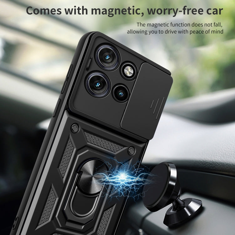For Motorola Edge 50 Neo Sliding Camera Cover Design TPU+PC Phone Case(Blue) - free shipping - PMC TechLife - Order now!
