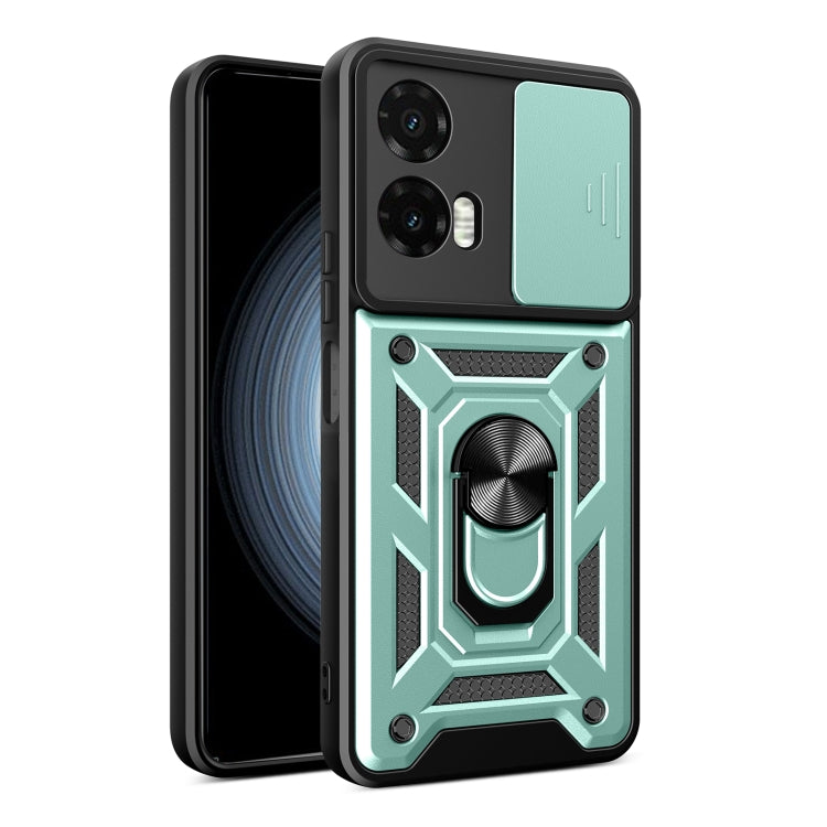 For Motorola Moto G35 5G Global Sliding Camera Cover Design TPU+PC Phone Case(Mint Green) - free shipping - PMC TechLife - Order now!