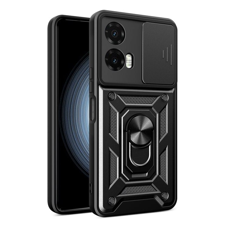 For Motorola Moto G35 5G Global Sliding Camera Cover Design TPU+PC Phone Case(Black) - free shipping - PMC TechLife - Order now!