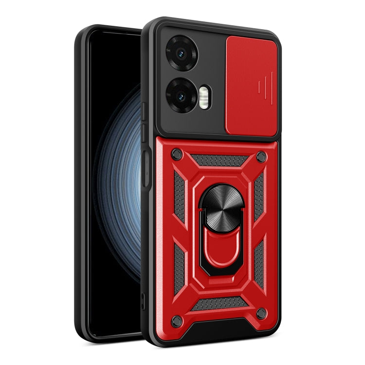 For Motorola Moto G35 5G Global Sliding Camera Cover Design TPU+PC Phone Case(Red) - free shipping - PMC TechLife - Order now!