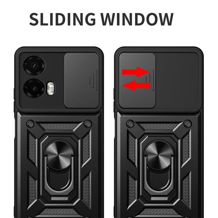 For Motorola Moto G35 5G Global Sliding Camera Cover Design TPU+PC Phone Case(Silver) - free shipping - PMC TechLife - Order now!