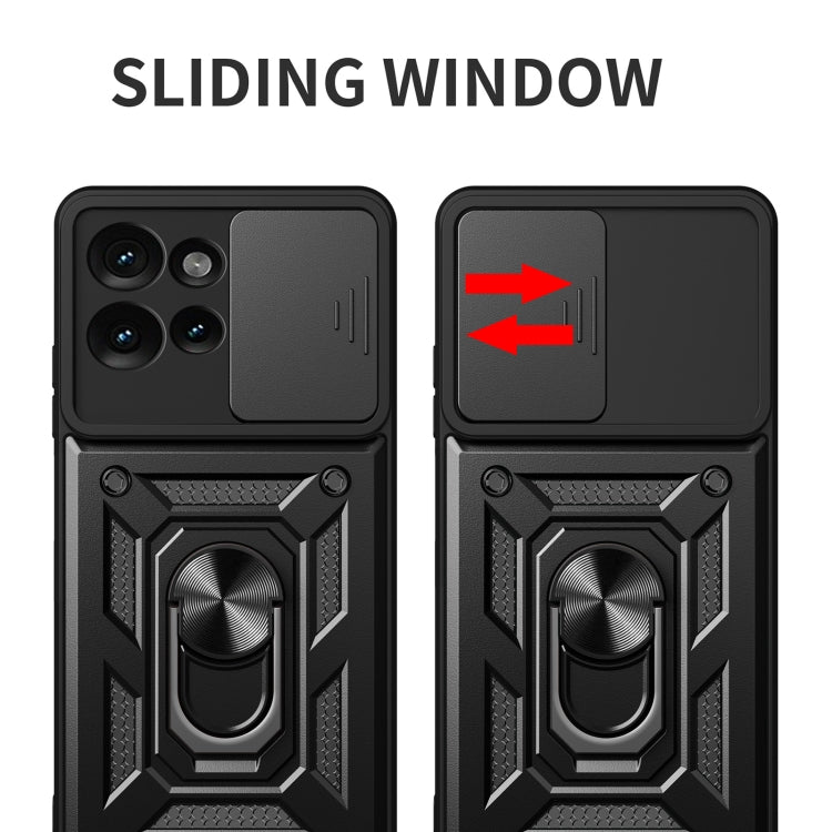 For Motorola Edge 50 5G Sliding Camera Cover Design TPU+PC Phone Case(Black) - free shipping - PMC TechLife - Order now!