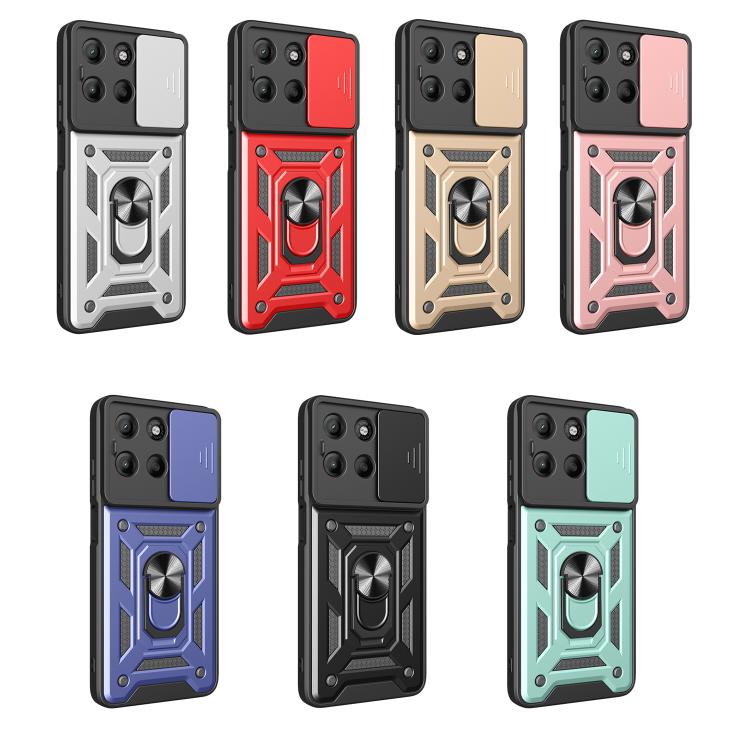 For Motorola Moto G15 Sliding Camera Cover Design TPU+PC Phone Case(Rose Gold) - free shipping - PMC TechLife - Order now!