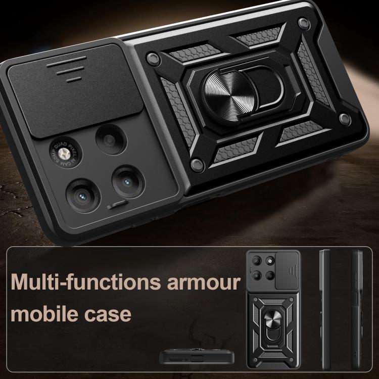 For Motorola Moto G15 Sliding Camera Cover Design TPU+PC Phone Case(Silver) - free shipping - PMC TechLife - Order now!