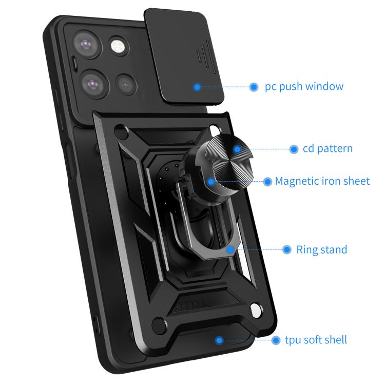 For Motorola Moto G 2025 Sliding Camera Cover Design TPU+PC Phone Case(Blue) - free shipping - PMC TechLife - Order now!