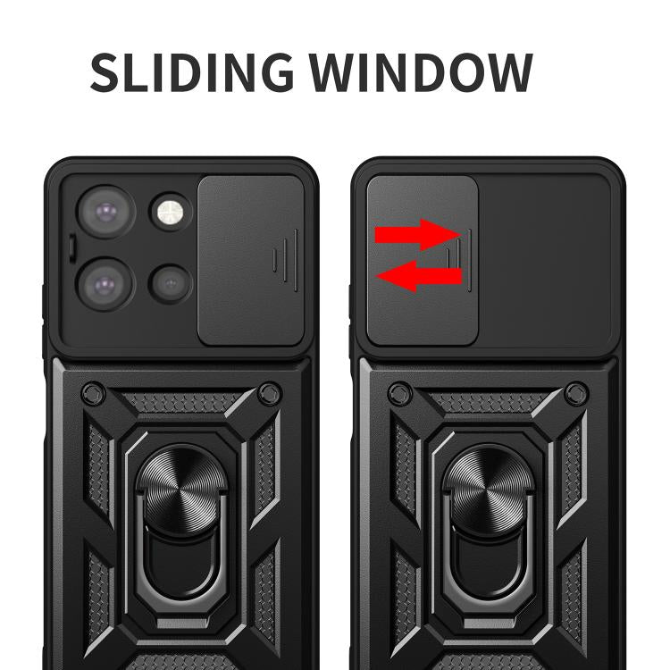 For Motorola Moto G 2025 Sliding Camera Cover Design TPU+PC Phone Case(Blue) - free shipping - PMC TechLife - Order now!