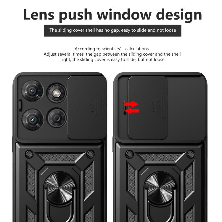 For Motorola Moto G Power 2025 Sliding Camera Cover Design TPU+PC Phone Case(Red) - free shipping - PMC TechLife - Order now!