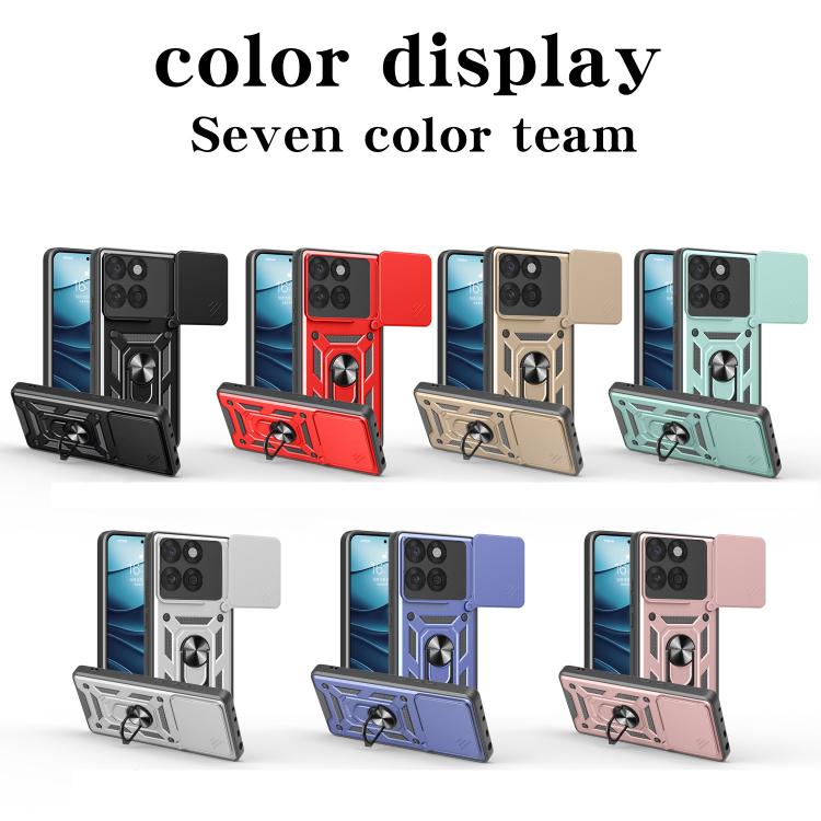 For Motorola Edge 60 Fusion Sliding Camera Cover Design TPU+PC Phone Case(Silver) - free shipping - PMC TechLife - Order now!