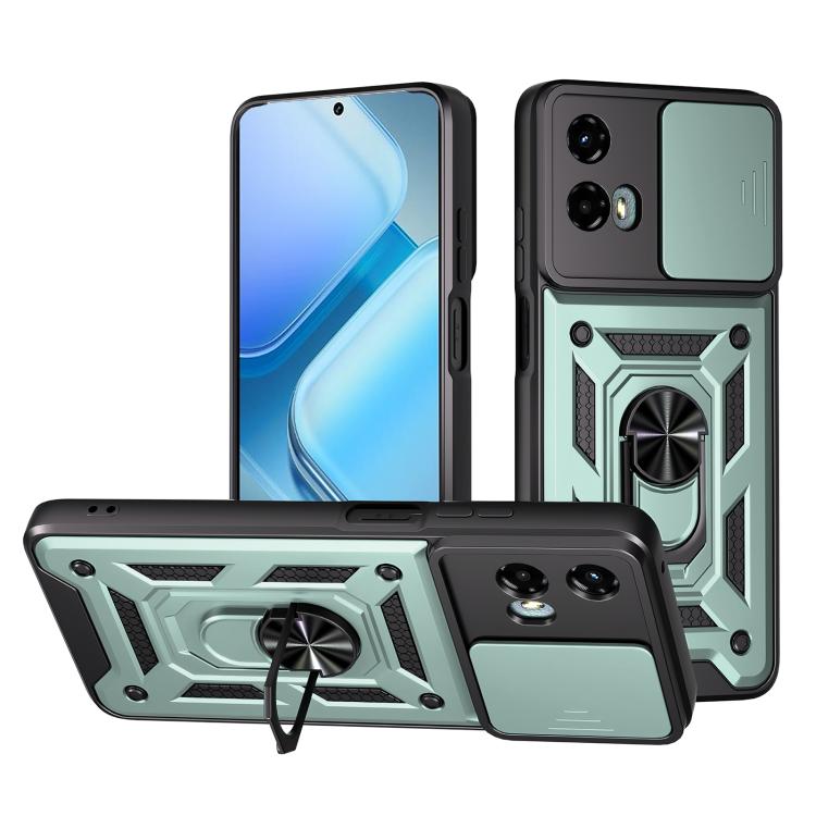 For Motorola Moto G 5G 2024 Sliding Camera Cover Design TPU+PC Phone Case(Mint Green) - free shipping - PMC TechLife - Order now!