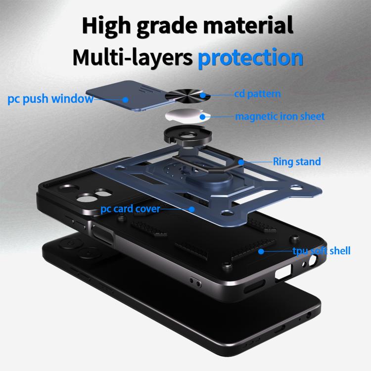 For Motorola Moto G 5G 2024 Sliding Camera Cover Design TPU+PC Phone Case(Mint Green) - free shipping - PMC TechLife - Order now!