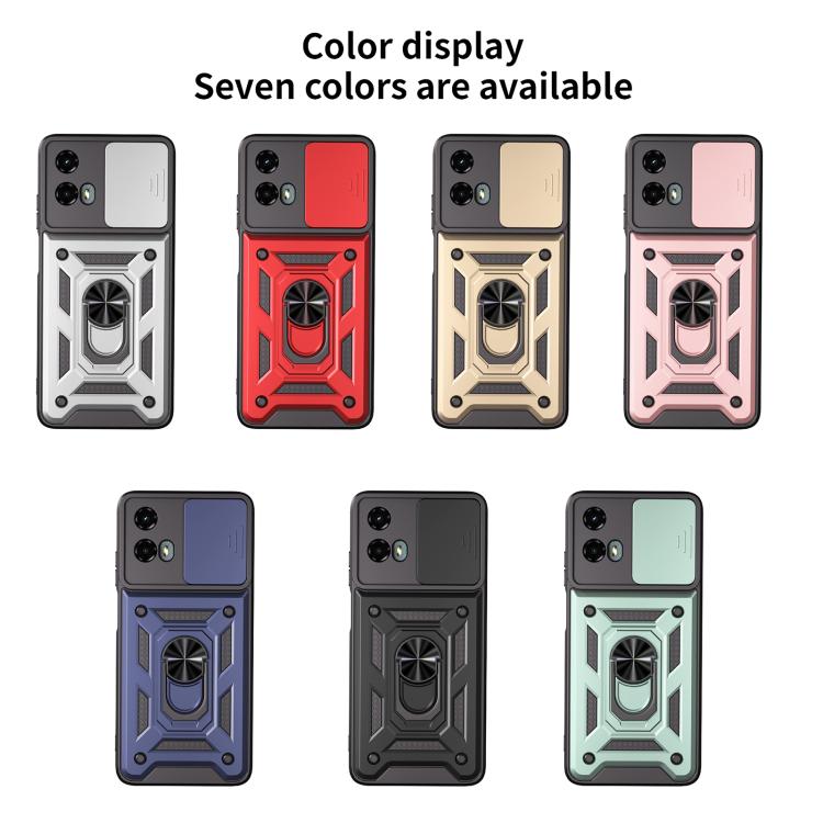 For Motorola Moto G 5G 2024 Sliding Camera Cover Design TPU+PC Phone Case(Blue) - free shipping - PMC TechLife - Order now!