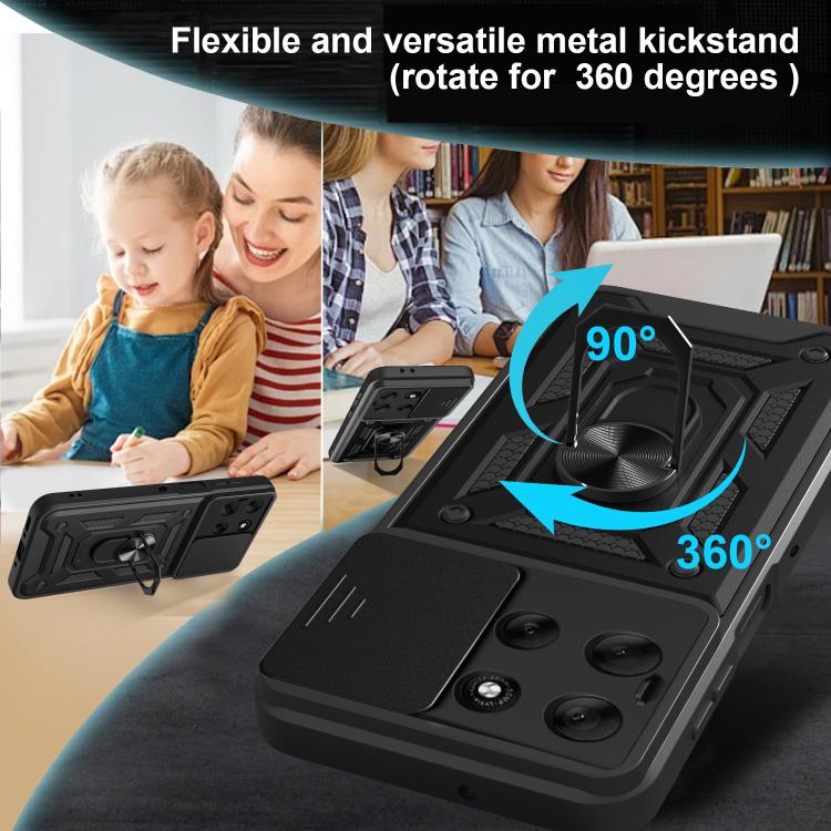 For Motorola Moto G56 5G Sliding Camera Cover Design TPU+PC Phone Case(Blue) - free shipping - PMC TechLife - Order now!