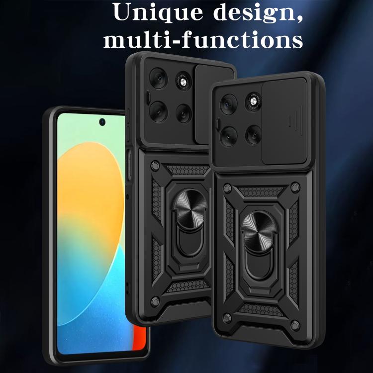 For Motorola Moto G56 5G Sliding Camera Cover Design TPU+PC Phone Case(Rose Gold) - free shipping - PMC TechLife - Order now!