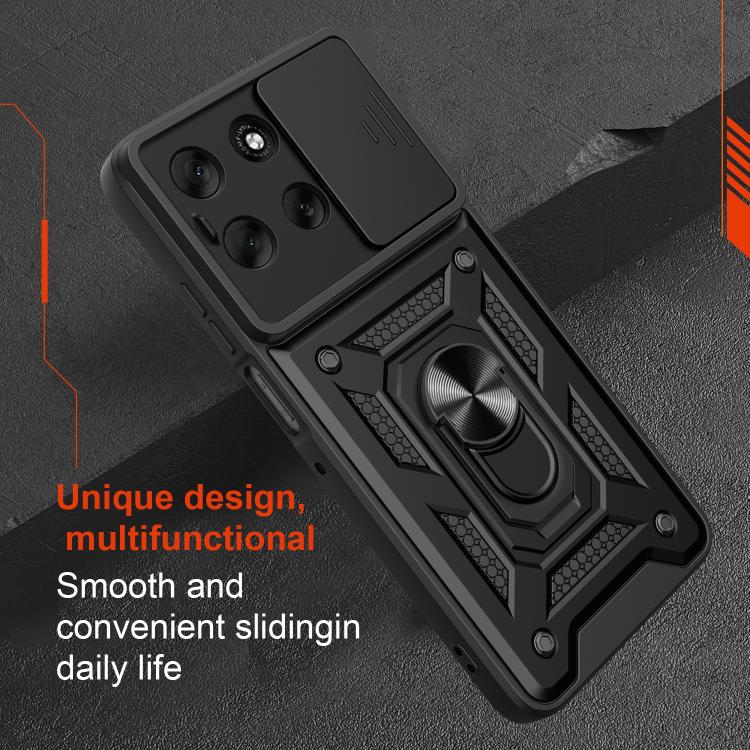 For Motorola Moto G56 5G Sliding Camera Cover Design TPU+PC Phone Case(Rose Gold) - free shipping - PMC TechLife - Order now!