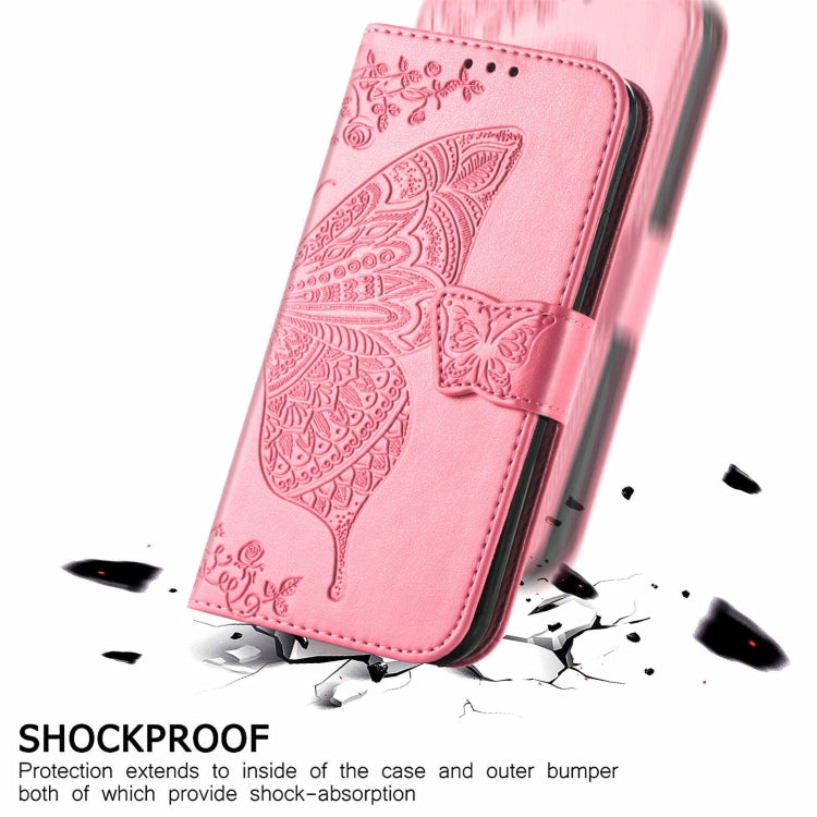 For Ulefone Note 16 Pro Butterfly Love Flower Embossed Leather Phone Case(Pink) - Ulefone Cases by PMC Jewellery | Online Shopping South Africa | PMC Jewellery | Buy Now Pay Later Mobicred