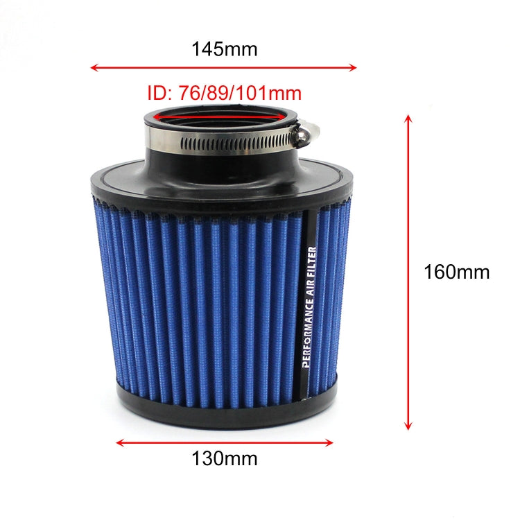 XH-UN077-079 Car High Flow Cold Cone Engine Air Intake Filter, Size:63mm(Green) - Air Intake System by PMC TechLife | Online Shopping South Africa | PMC TechLife | Buy Now Pay Later Mobicred