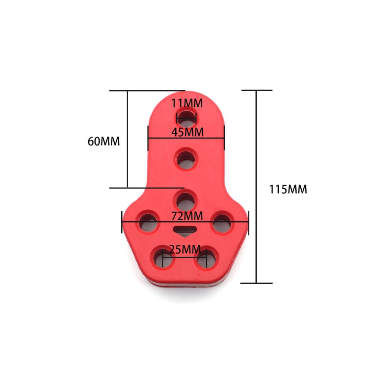 XH-6282 7 Holes Car Exhaust Hanger Bushing Muffler Rubber Insulator Mount Bracket(Blue) - Exhaust Pipes by PMC TechLife | Online Shopping South Africa | PMC TechLife | Buy Now Pay Later Mobicred