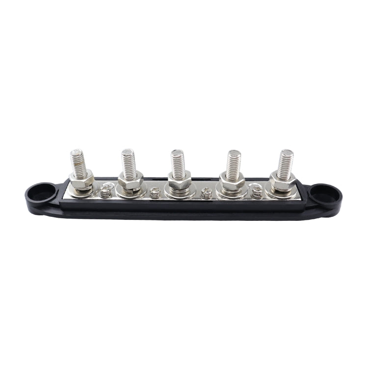 CP-4122-01 RV Yacht M8 Single Row 5-way Power Distribution Block Busbar with Cover - Booster Cable & Clip by PMC TechLife | Online Shopping South Africa | PMC TechLife | Buy Now Pay Later Mobicred