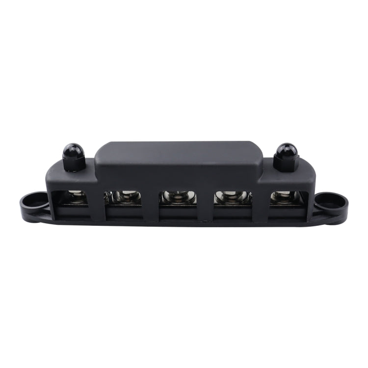 CP-4122-01 RV Yacht M8 Single Row 5-way Power Distribution Block Busbar with Cover - Booster Cable & Clip by PMC TechLife | Online Shopping South Africa | PMC TechLife | Buy Now Pay Later Mobicred
