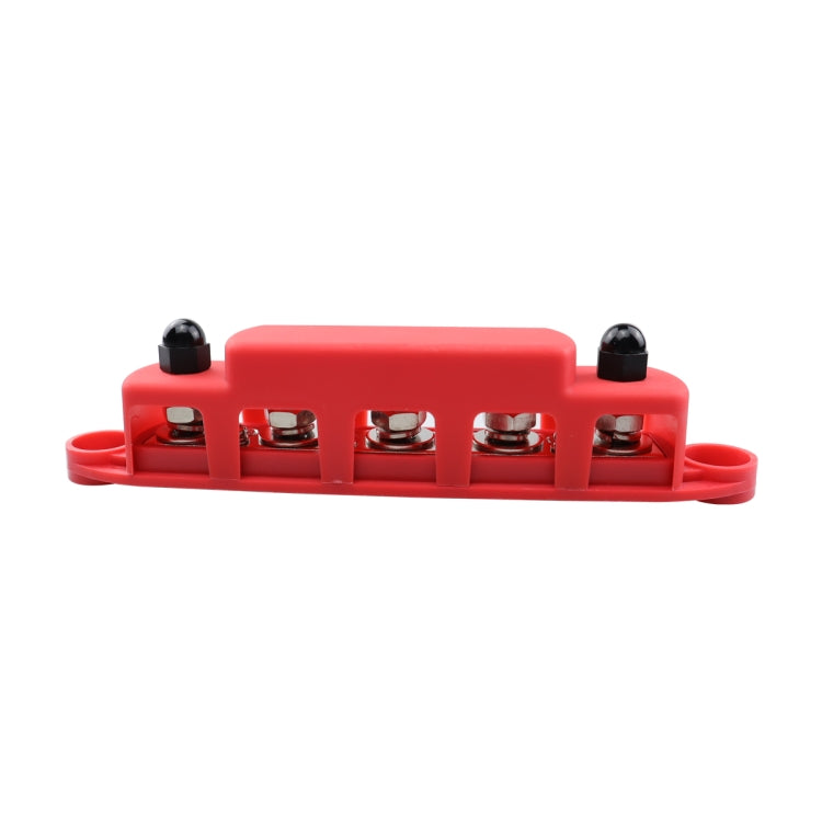 CP-4122-02 RV Yacht M8 Single Row 5-way Power Distribution Block Busbar with Cover - free shipping - PMC TechLife - Order now!