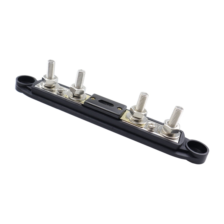 CP-4124-01 RV Yacht M8 Single Row 4-way Power Distribution Block Busbar with Cover with 300A Fuse - Booster Cable & Clip by PMC TechLife | Online Shopping South Africa | PMC TechLife | Buy Now Pay Later Mobicred