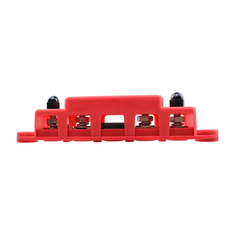 CP-4124-02 RV Yacht M8 Single Row 4-way Power Distribution Block Busbar with Cover with 300A Fuse - Booster Cable & Clip by PMC TechLife | Online Shopping South Africa | PMC TechLife | Buy Now Pay Later Mobicred