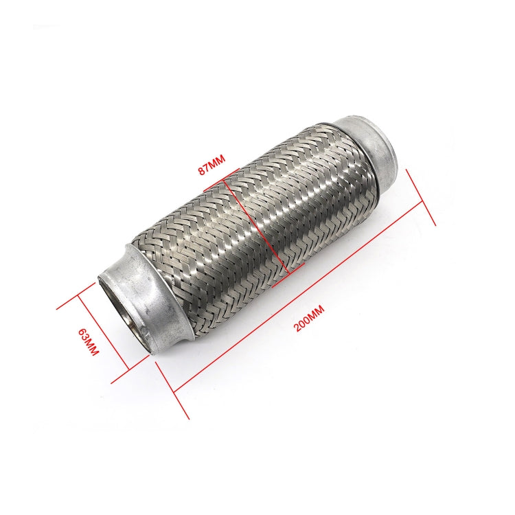 XH-6172 Car Muffler Exhaust Pipe Silencer Nozzle Stainless Steel Exhaust, Size:63mm(Silver) - Exhaust Pipes by PMC TechLife | Online Shopping South Africa | PMC TechLife | Buy Now Pay Later Mobicred