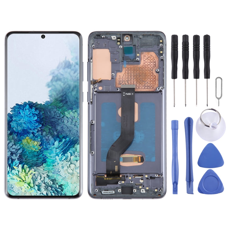 For Samsung Galaxy S20+ 4G/5G SM-G985/986 6.67 inch OLED LCD Screen Digitizer Full Assembly with Frame(Black) - free shipping - PMc TechLife - Order now!