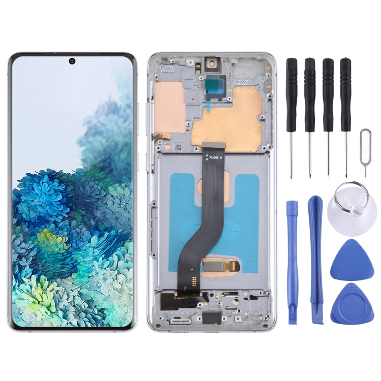 For Samsung Galaxy S20+ 4G/5G SM-G985/986 6.67 inch OLED LCD Screen Digitizer Full Assembly with Frame(Grey) - free shipping - PMc TechLife - Order now!