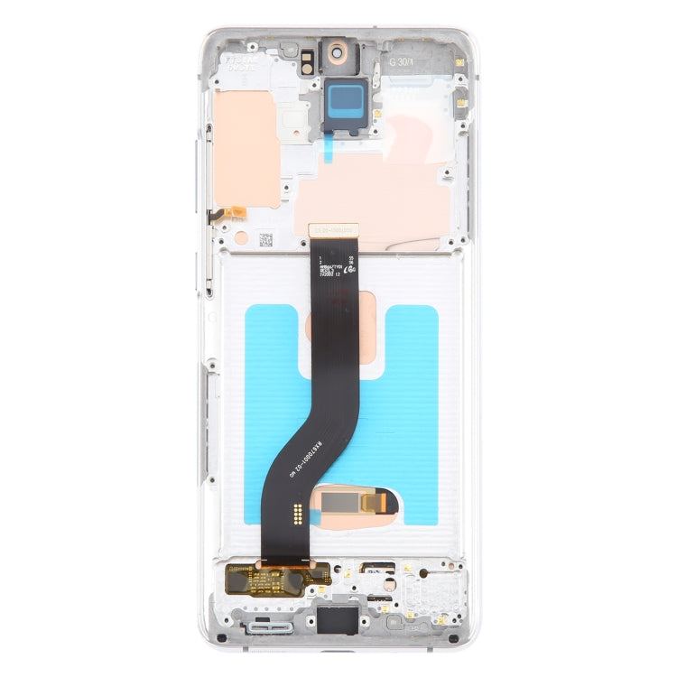 For Samsung Galaxy S20+ 4G/5G SM-G985/986 6.67 inch OLED LCD Screen Digitizer Full Assembly with Frame (Silver) - free shipping - PMc TechLife - Order now!
