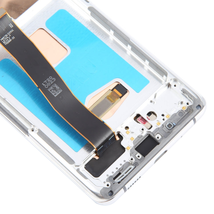 For Samsung Galaxy S20 Ultra 4G/5G SM-G988 6.67 inch OLED LCD Screen Digitizer Full Assembly with Frame (Silver) - free shipping - PMc TechLife - Order now!