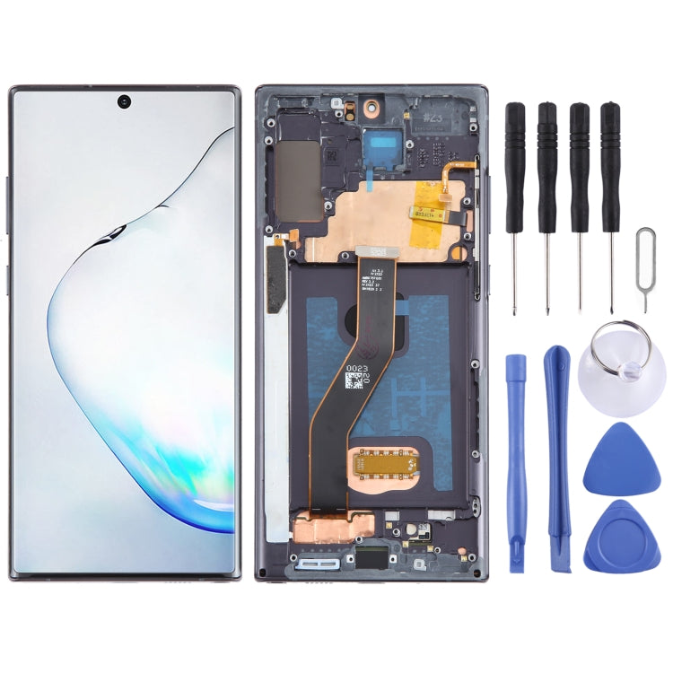 For Samsung Galaxy Note10+ SM-N975 6.67 inch OLED LCD Screen Digitizer Full Assembly with Frame(Black) - free shipping - PMc TechLife - Order now!