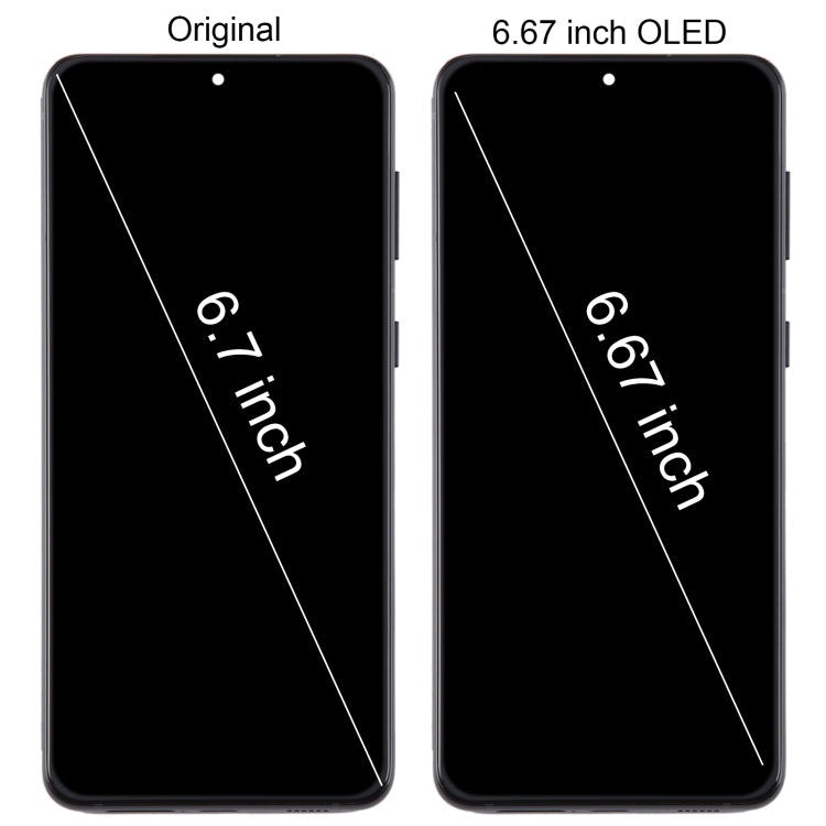 For Samsung Galaxy S21+ 5G SM-G996B 6.67 inch 6.67 inch OLED LCD Screen Digitizer Full Assembly with Frame (Gold) - free shipping - PMc TechLife - Order now!