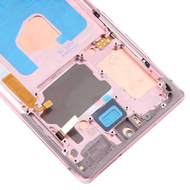 For Samsung Galaxy Note20 SM-N980 6.67 inch OLED LCD Screen Digitizer Full Assembly with Frame(Pink) - free shipping - PMc TechLife - Order now!