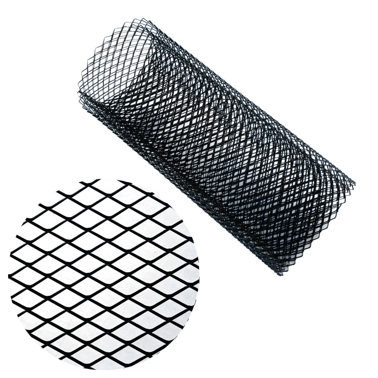 XH-6013 100x33cm Universal Car Grill Mesh Aluminum Alloy Grille Insert Bumper, Type:Small Hole(Black) - Front Grille Decoration Strip by PMC TechLife | Online Shopping South Africa | PMC TechLife | Buy Now Pay Later Mobicred