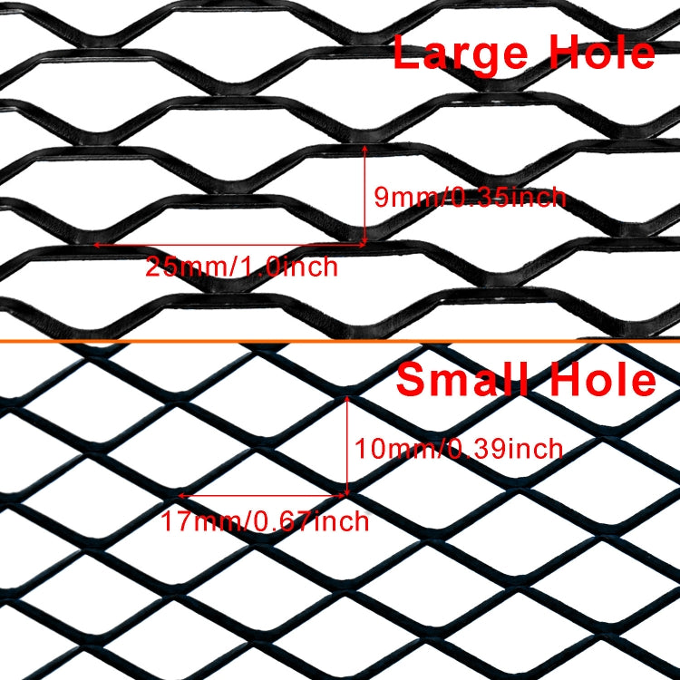 XH-6013 100x33cm Universal Car Grill Mesh Aluminum Alloy Grille Insert Bumper, Type:Small Hole(Red) - Front Grille Decoration Strip by PMC TechLife | Online Shopping South Africa | PMC TechLife | Buy Now Pay Later Mobicred