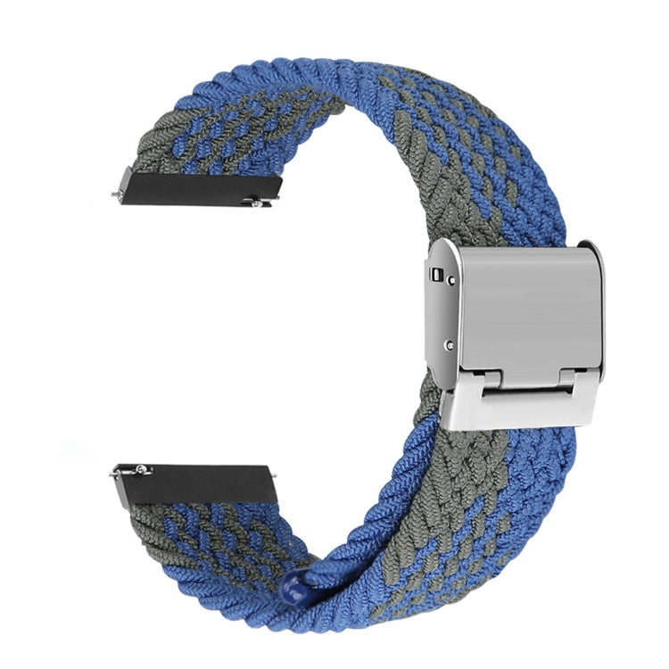 For Huawei Watch 4 / 4 Pro Nylon Braided Metal Buckle Watch Band(Z Blue Green) - Watch Bands by PMC TechLife | Online Shopping South Africa | PMC TechLife