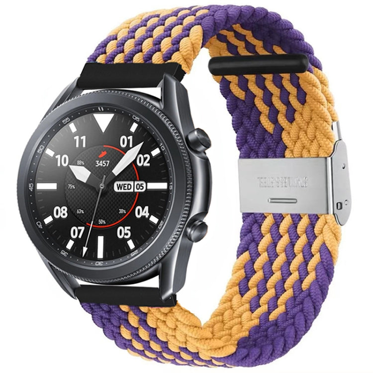 For Huawei Watch 4 / 4 Pro Nylon Braided Metal Buckle Watch Band(Z Purple Gold) - Watch Bands by PMC TechLife | Online Shopping South Africa | PMC TechLife