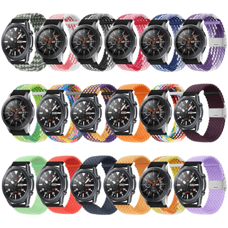For Huawei Watch 4 / 4 Pro Nylon Braided Metal Buckle Watch Band(Z Blue Green) - Watch Bands by PMC TechLife | Online Shopping South Africa | PMC TechLife