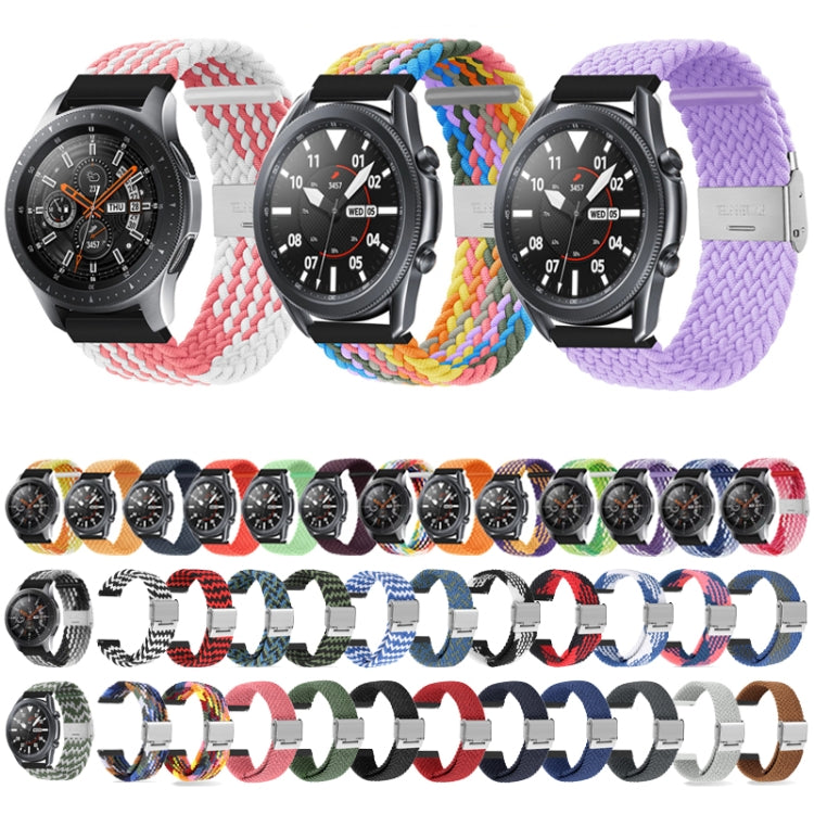 For Huawei Watch 4 / 4 Pro Nylon Braided Metal Buckle Watch Band(Z Blue Green) - Watch Bands by PMC TechLife | Online Shopping South Africa | PMC TechLife