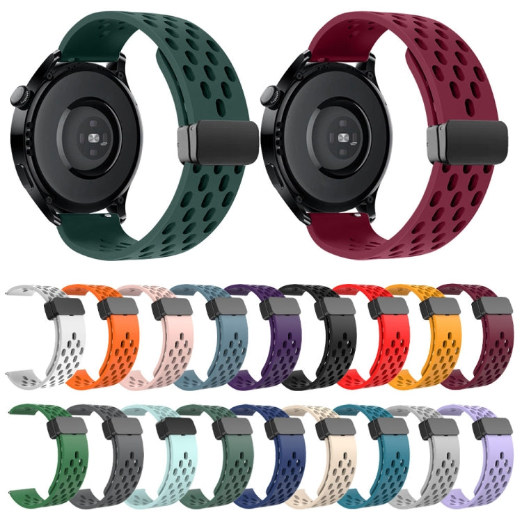 For Huawei Watch 4 / 4 Pro Magnetic Clasp Silicone Watch Band(Wine Red) - free shipping - PMC TechLife - Order now!