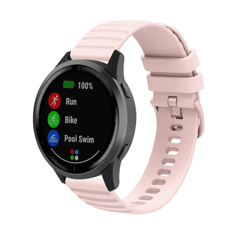 For Huawei Watch 4 / 4 Pro Wavy Dot Pattern Solid Color Silicone Watch Band(Pink) - Watch Bands by PMC TechLife | Online Shopping South Africa | PMC TechLife